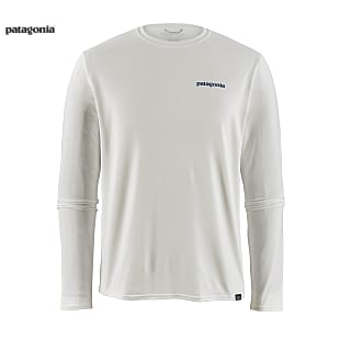 Patagonia M LONG-SLEEVED CAPILENE COOL DAILY GRAPHIC SHIRT, Boardshort Logo - White