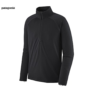 Patagonia M CAPILENE MIDWEIGHT ZIP-NECK, Black