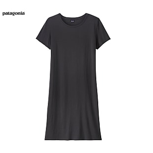 Patagonia W REGENERATIVE ORGANIC COTTON T-SHIRT DRESS, Sunset Stripe - Light Plume Grey