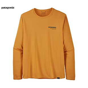 Patagonia M LONG-SLEEVED CAPILENE COOL DAILY GRAPHIC SHIRT, Line Logo Ridge - Feather Grey