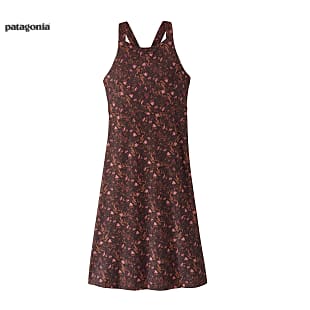 Patagonia W MAGNOLIA SPRING DRESS, Block Party - Fertile Brown