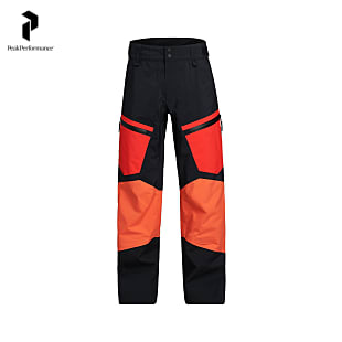 Peak Performance M GRAVITY PANTS, Racing Red - Zeal Orange - Black