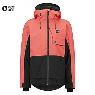 Picture W FRESYA JACKET, Hot Coral - Black