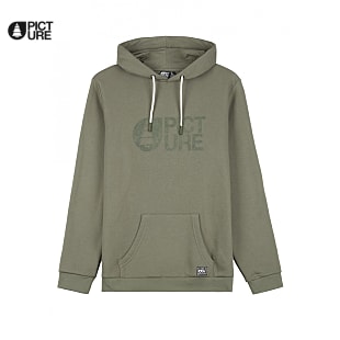 Picture M BASEMENT FLOCK HOODIE (PREVIOUS MODELL), Dusty Olive