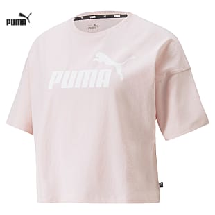 Puma W ESSENTIALS CROPPED LOGO TEE, Chalk Pink