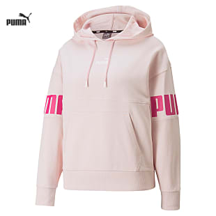 Puma W PUMA POWER COLORBLOCK HOODIE, Chalk Pink