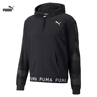 Puma M TRAIN AOP HOODIE, Puma Black