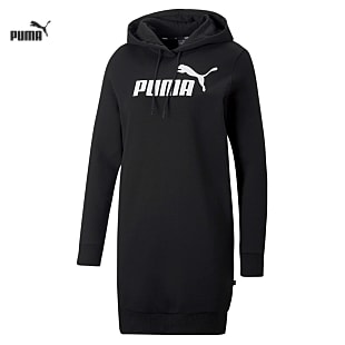 Puma W ESSENTIALS LOGO HOODED DRESS FL, Puma Black