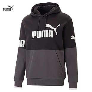 Puma M PUMA POWER COLORBLOCK HOODIE TR, Puma Black - Kollektion 2023