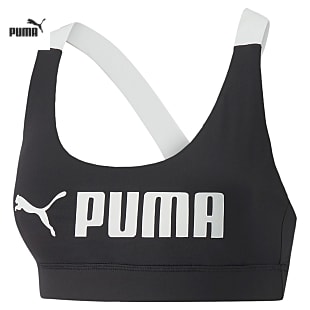 Puma W MID IMPACT PUMA FIT BRA, Electric Peppermint