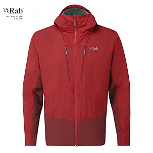Rab M VAPOUR-RISE ALPINE LIGHT JACKET, Oxblood Red - Ascent Red