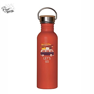 Roadtyping LETS GO SOMEWHERE STAINLESS STEEL BOTTLE, Rot