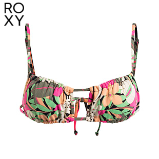 Roxy W PT BEACH CLASSICS ADJUSTABLE BRALETTE, Anthracite Palm Song S