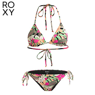 Roxy W PT BEACH CLASSICS TIKI TRIANGLE SET, White Happy Tropical Swim