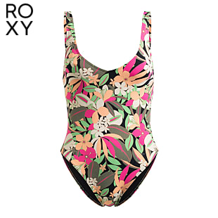Roxy W PT BEACH CLASSICS ONE PIECE, White Happy Tropical Swim