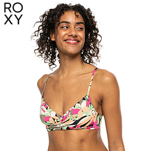 Roxy W PT BEACH CLASSICS WRAP BRA, White Happy Tropical Swim