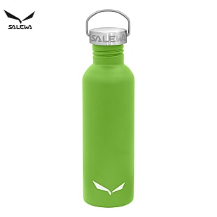 Salewa AURINO STAINLESS STEEL BOTTLE 1.0 L DOUBLE LID, Fluo Green