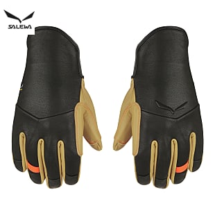 Salewa M ORTLES AM LEATHER GLOVES, Black Out