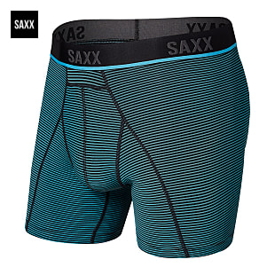 Saxx M KINETIC LIGHT COMPRESSION MESH BOXER BRIEF, Cool Blue Mini Stripe