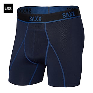 Saxx M KINETIC LIGHT COMPRESSION MESH BOXER BRIEF, Grey Mini Stripe