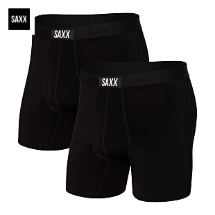 Saxx M VIBE BOXER BRIEF 2-PACK, Graphite Omble Rugby - Black