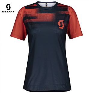 Scott W TRAIL VERTIC PRO S/SL SHIRT (PREVIOUS MODEL), Midnight Blue - Flame Red