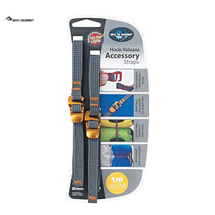 Sea to Summit TIE DOWN ACCESSORY STRAP WITH HOOK 1M X 10MM, Yellow