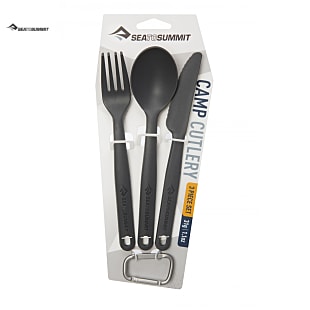 Sea to Summit CAMP CUTLERY 3 PIECE SET, Charcoal