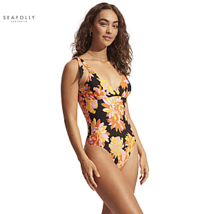 Seafolly W PALM SPRINGS WRAP FRONT ONE PIECE, Black