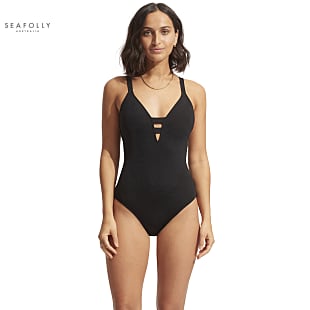 Seafolly W COLLECTIVE DEEP V ONE PIECE, Black