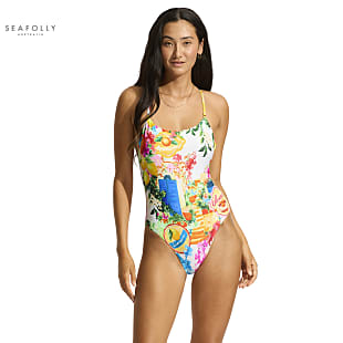 Seafolly W CIAO BELLA SCOOP NECK ONE PIECE, White