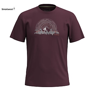 Smartwool M NEVER SUMMER MOUNTAIN GRAPHIC SHORT SLEEVE TEE, Eggplant