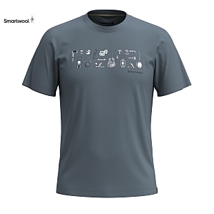 Smartwool M GONE CAMPING GRAPHIC SHORT SLEEVE TEE, Black