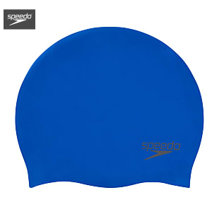 Speedo PLAIN MOULDED SILICONE CAP, Neon Blue