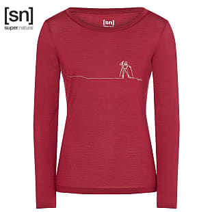 Super.Natural W CROSS COUNTRY LS, Rumba Red - Gold
