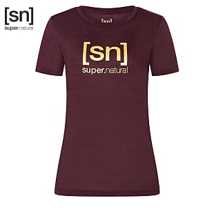 Super.Natural W THE ESSENTIAL LOGO TEE, Deep Forest - Willow Brough