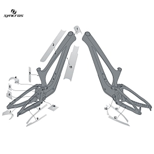 Syncros UNPLUGGED FRAME PROTECTION SET, Clear Matt