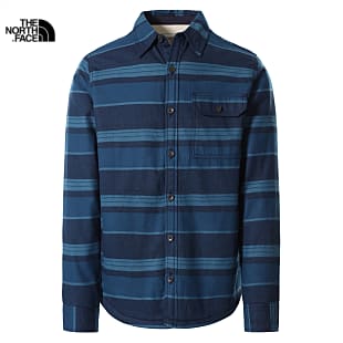 The North Face M CAMPSHIRE SHIRT, Monterey Blue Large Half Dome Stripe