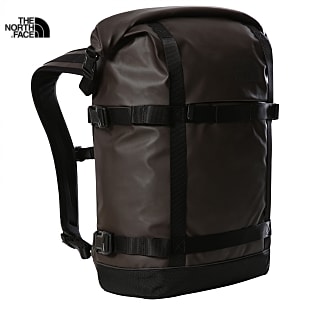 The North Face COMMUTER PACK ROLL TOP, New Taupe Green - TNF Black
