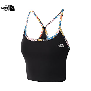 The North Face W PRINTED DUNE SKY TANKLETTE, TNF Black International Womens Collection Print