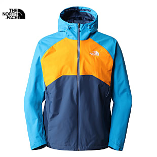 The North Face M STRATOS JACKET, Shady Blue - Cone Orange - Acoustic Blue