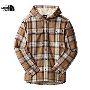 The North Face M HOODED CAMPSHIRE SHIRT, Utility Brown Medium Bold Shadow Plaid