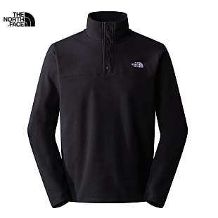 The North Face M TKA GLACIER SNAP-NECK PULLOVER, Shady Blue - Supersonic Blue