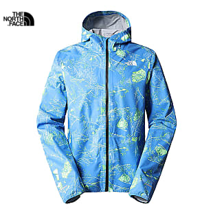 The North Face M HIGHER RUN JACKET, Super Sonic Blue Valley Floor Print