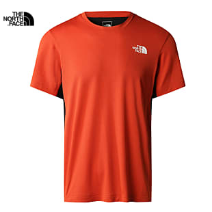 The North Face M LIGHTBRIGHT S/S TEE, Rusted Bronze - TNF Black