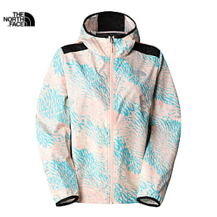 The North Face W RUN WIND JACKET, Tropical Peach Enchanted  Trails Print