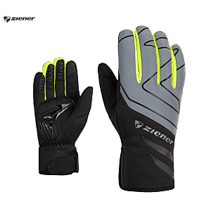 Ziener DALY AS TOUCH GLOVE, Black - Metallic Silver