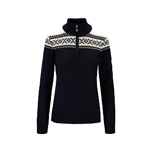 Dale of Norway W CORTINA HERON SWEATER, Navy - Offwhite