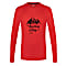 Super.Natural M MOUNTAIN CALL LS, High Risk Red - Jet Black