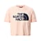 The North Face GIRLS S/S EASY CROPPED TEE, Pearl Blush